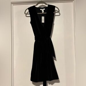 White House Black Market Black Midi Dress